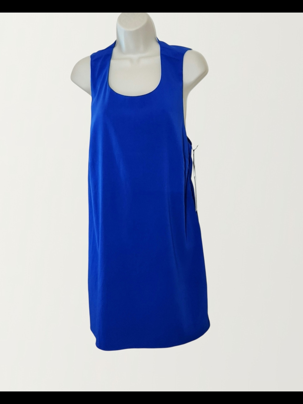 Lulus Women's Royal Blue Open Back Shift Mini Dress Size L - Picture 6 of 10